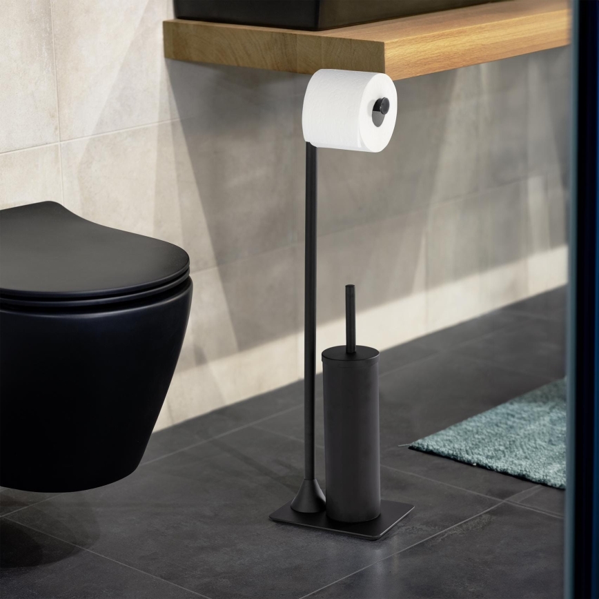 WENKO 23710100 - Szczotka do WC HELLA 15x69 cm czarna