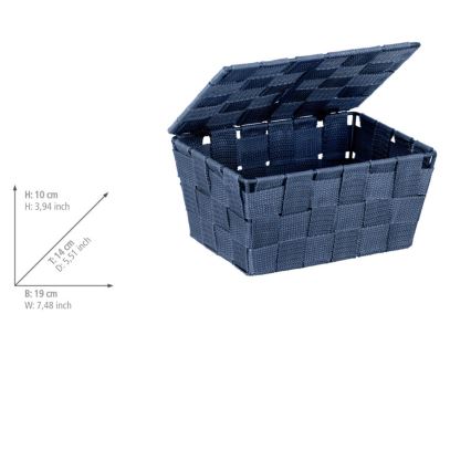 WENKO 23786100 - Kosz ADRIA 19x14 cm niebieski