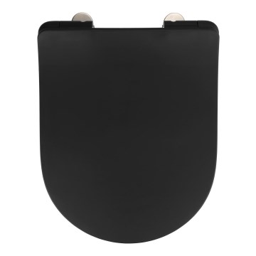 WENKO 23827100-WC deska sedesowa SEDILO 45,2x36,2 cm czarna/srebrna