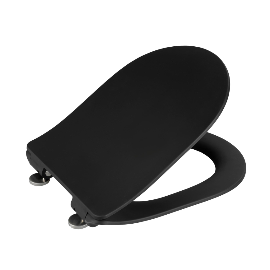 WENKO 23827100-WC deska sedesowa SEDILO 45,2x36,2 cm czarna/srebrna