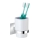 WENKO 23847800-Kubek na szczoteczki TURBO-LOC QUADRO ED. 7x9,5 cm chrom połysk/biały
