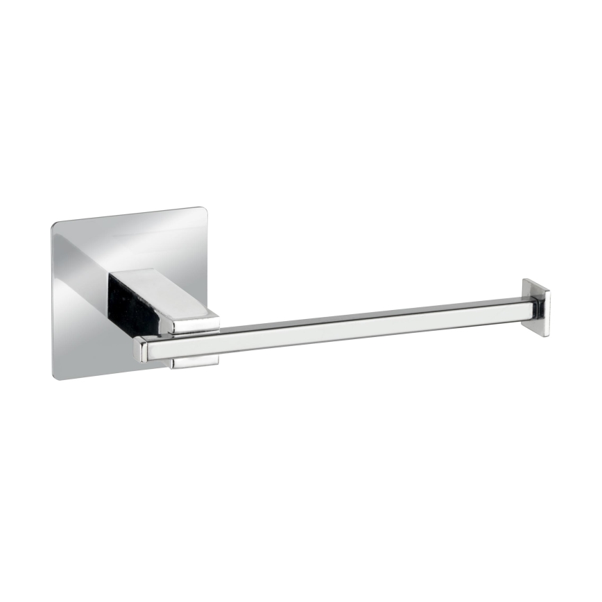 WENKO 23859800 - Uchwyt na papier toaletowy TURBO-LOC QUADRO ED 16,5x6,5 cm stal nierdzewna