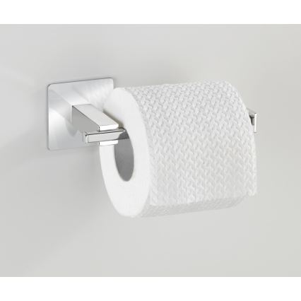 WENKO 23859800 - Uchwyt na papier toaletowy TURBO-LOC QUADRO ED 16,5x6,5 cm stal nierdzewna