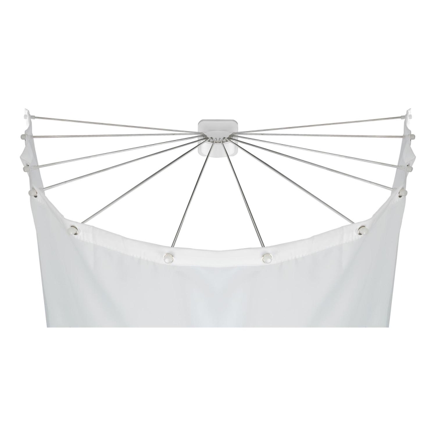 WENKO 23863100 - Uchwyt prysznicowy 96x72 cm stal nierdzewna/biały
