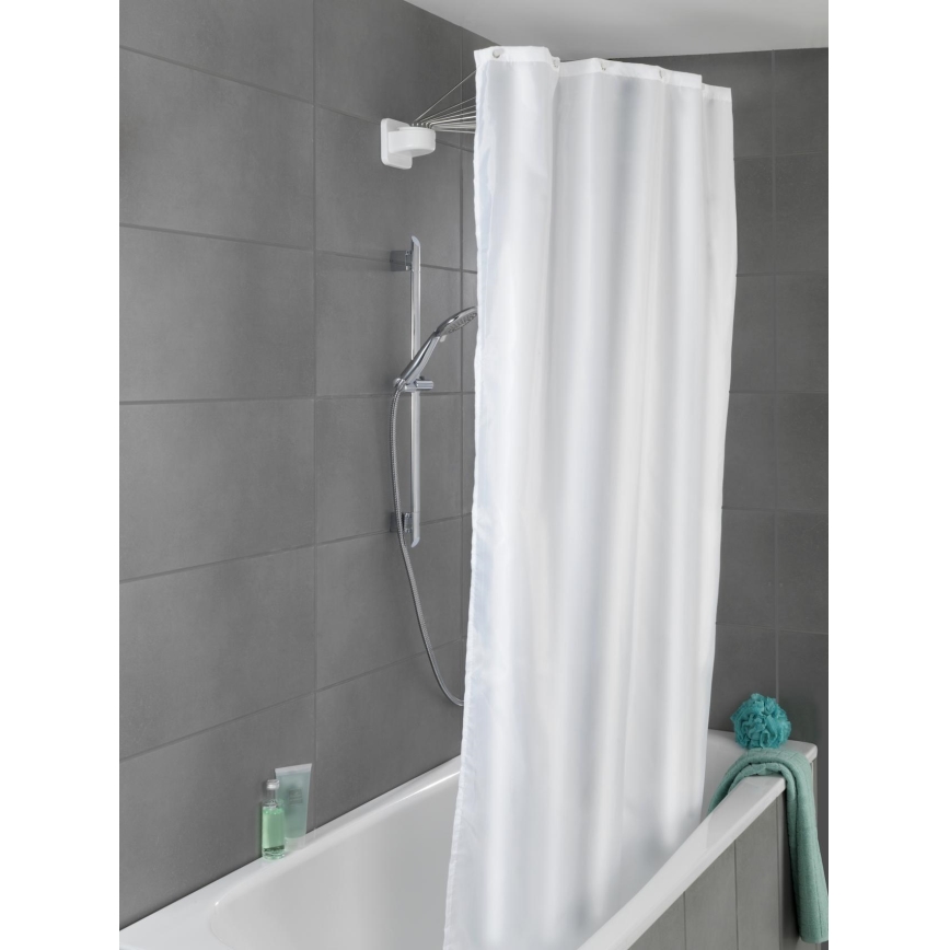WENKO 23863100 - Uchwyt prysznicowy 96x72 cm stal nierdzewna/biały
