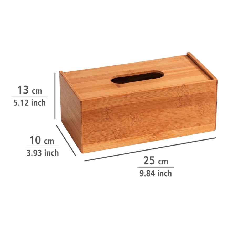 WENKO 23925100 - Pojemnik na chusteczki TERRA 25x13 cm brązowy