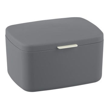 WENKO 23981100 - Pojemnik BARCELONA 19,5 x 16 cm antracyt/błyszczący chrom
