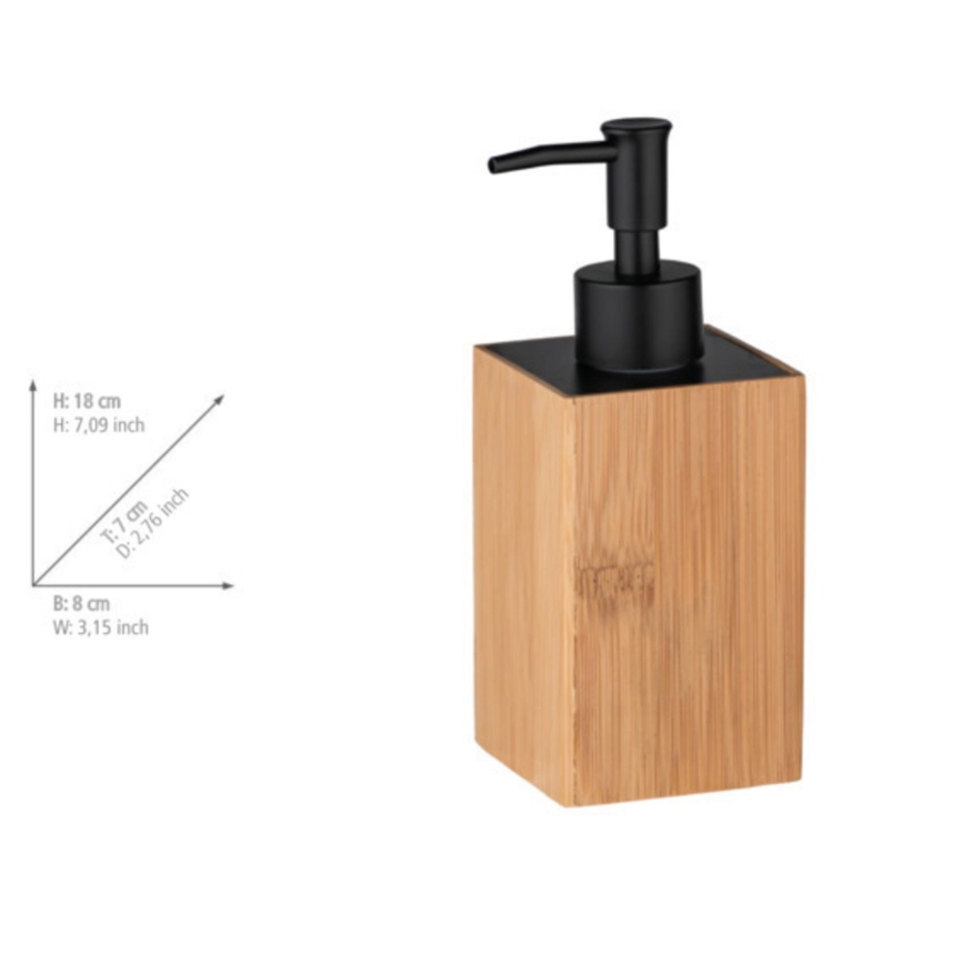 WENKO 23984100 - Dozownik mydła PADUA 210 ml brązowy/czarny