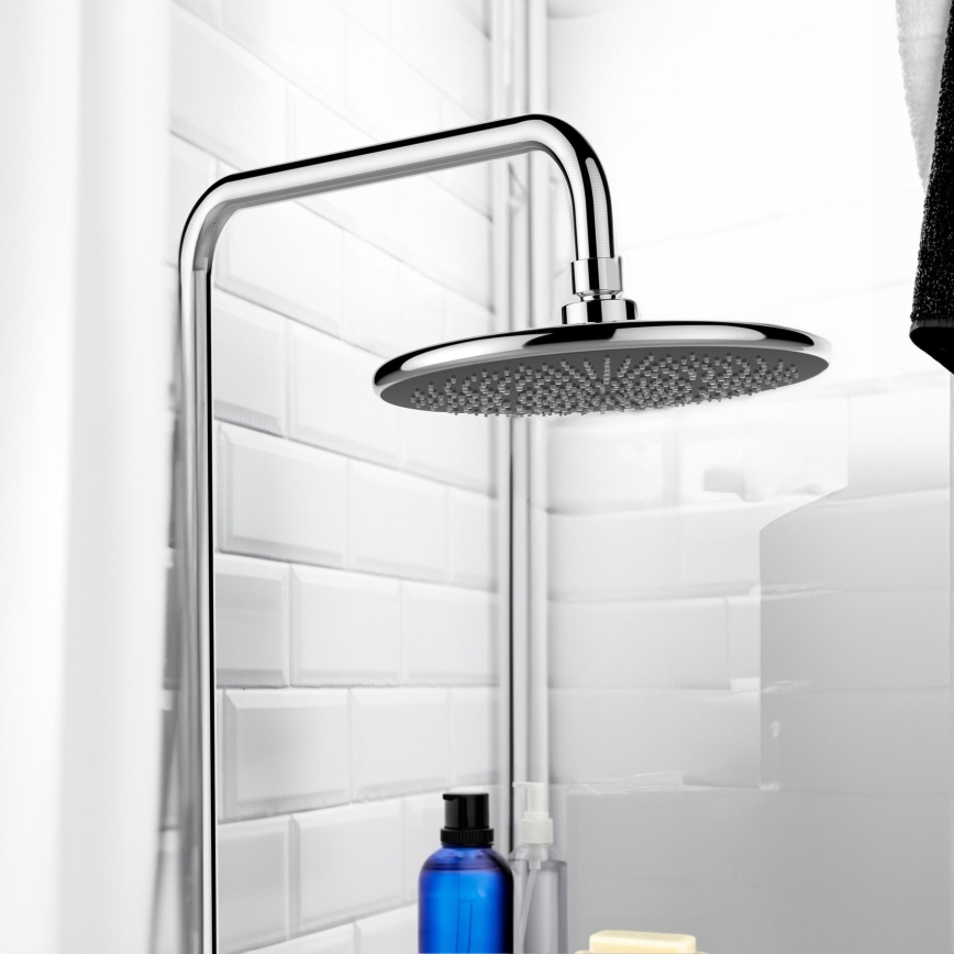 WENKO 23998100 - Słuchawka prysznicowa System oszczędzania wody 22,5x22,5 cm błyszczący chrom