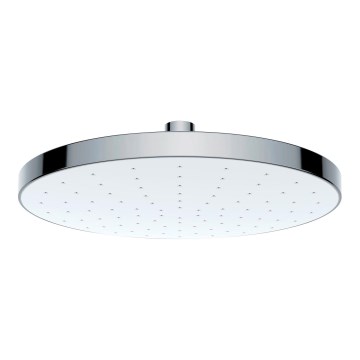 WENKO 24000100-Deszczownica AUTOMATYCZNE CZYSZCZENIE 22,5x22,5 cm błyszczący chrom/biały