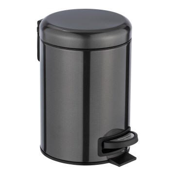 WENKO 24035100 - Kosz LEMAN 17x25 cm stal nierdzewna/czarny