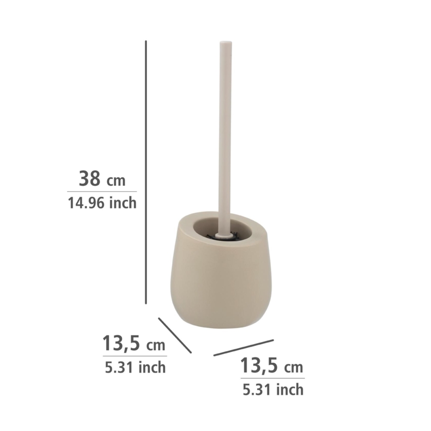 WENKO 24136100 - Szczotka do WC BADI 13,5x38 cm beżowa