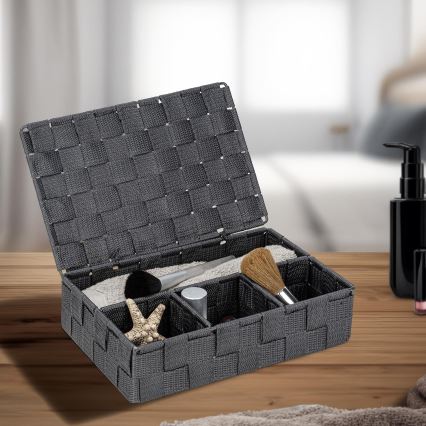 WENKO 24223100 - Kosz ADRIA 26x17 cm szary/antracyt