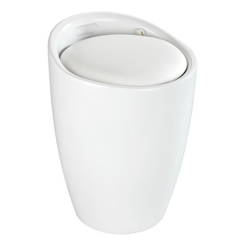WENKO 24228100 - Stołek CANDY 36x50,5 cm biały/czarny