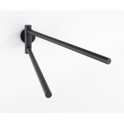 WENKO 24238100-Uchwyt na ręczniki BOSIO BLACK 5,5x43 cm stal nierdzewna/srebrny