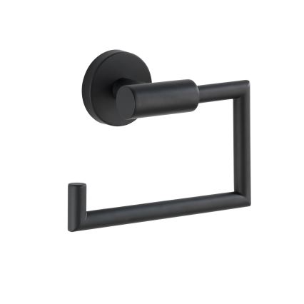 WENKO 24240100-Uchwyt na papier toaletowy BOSIO BLACK 15x10,5 cm stal nierdzewna/srebrny