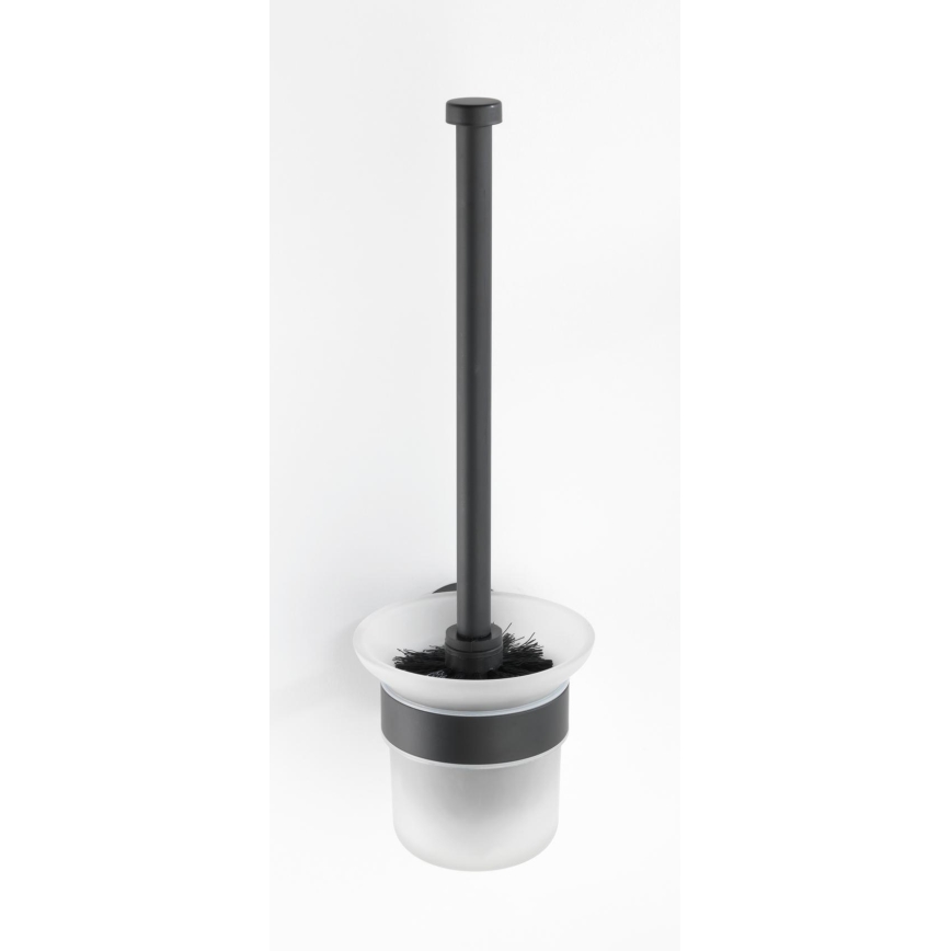WENKO 24243100 - Szczotka WC BOSIO BLACK 10x35 cm stal nierdzewna/srebrny/satynowy