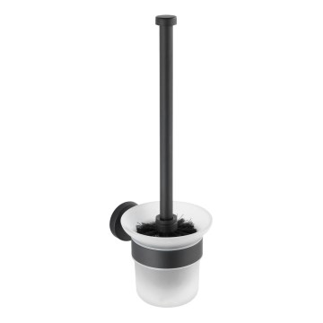 WENKO 24243100-WC szczotka do WC BOSIO BLACK 10x35 cm stal nierdzewna/srebrna/satynowa
