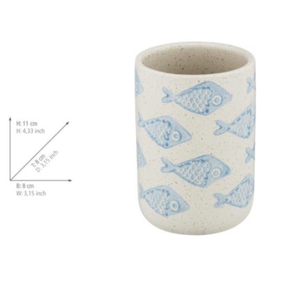 WENKO 24310100 - Kubek AQUAMARIN 8x11 cm beżowy