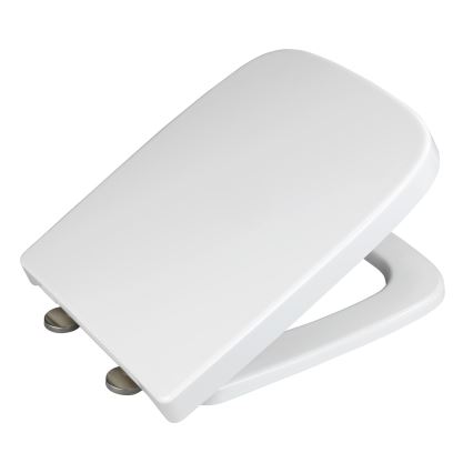 WENKO 24334100-Deska sedesowa EXCLUSIVE 46,5x37 cm biała/srebrna