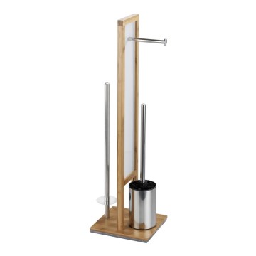 WENKO 24391100 - Szczotka do WC RIVALTA 18x70 cm brązowy/biały/czarny
