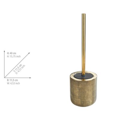 WENKO 24403100 - Szczotka do WC RIVARA 11,5x40 cm złota
