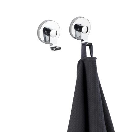 WENKO 24466100 - Hak VACUUM-LOC 6 x 7 cm, chrom błyszczący