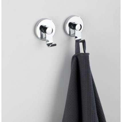 WENKO 24466100 - Hak VACUUM-LOC 6 x 7 cm, chrom błyszczący