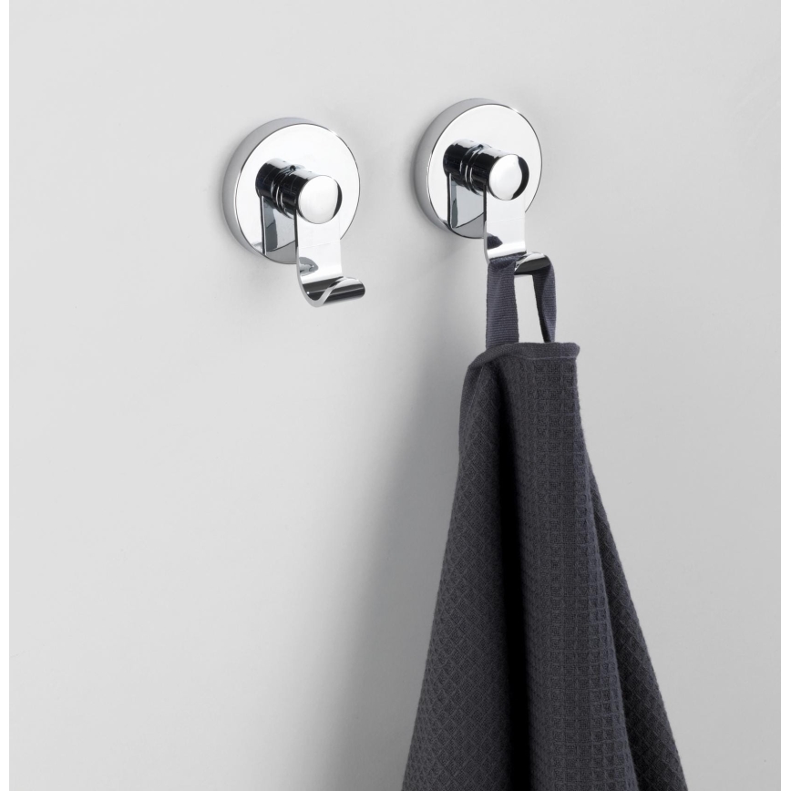 WENKO 24466100 - Hak VACUUM-LOC 6 x 7 cm, chrom błyszczący