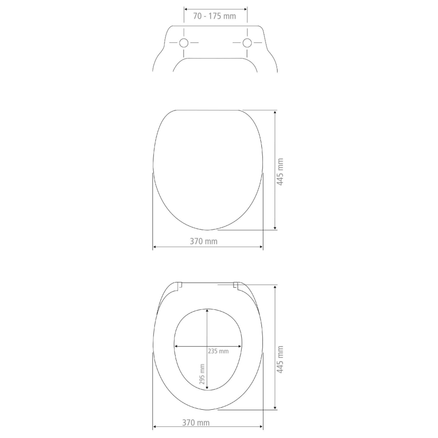 WENKO 24516100-WC deska sedesowa, udźwig 300/350 kg, 37x44,5 cm, biały/srebrny