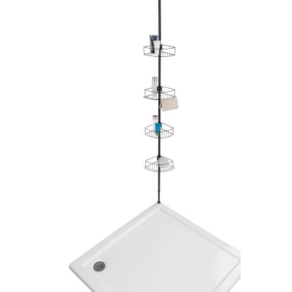 WENKO 24568100-Półka narożna DOLCEDO 31x230 cm stal nierdzewna/czarna