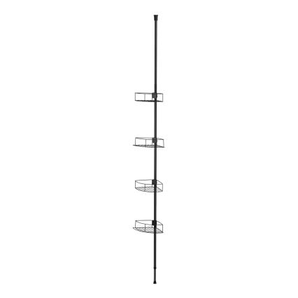 WENKO 24568100-Półka narożna DOLCEDO 31x230 cm stal nierdzewna/czarna