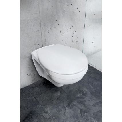 WENKO 24571100-WC deska sedesowa VORNO NEO 46x37 cm biała/srebrna