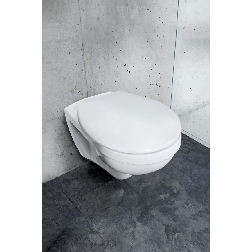 WENKO 24571100-WC deska sedesowa VORNO NEO 46x37 cm biała/srebrna