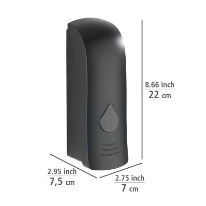 WENKO 24589100-Dozownik mydła RANERA 740 ml czarny