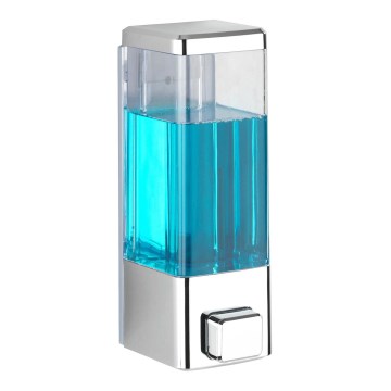 WENKO 24593100-Dozownik mydła ISTRES 320 ml połysk. chrom/przezroczysty