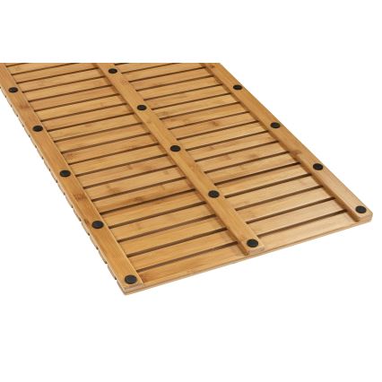 WENKO 24611100 - Wycieraczka BAMBUSA 100x50 cm brązowa