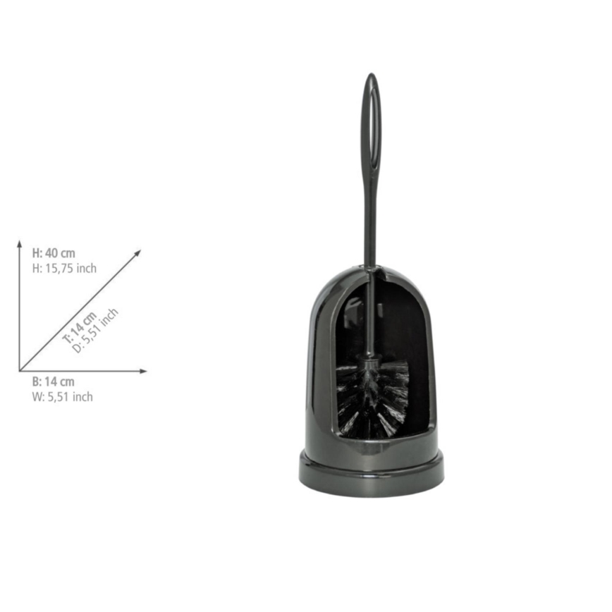 WENKO 24637100 - Szczotka do WC STANDARD 14x40 cm czarna