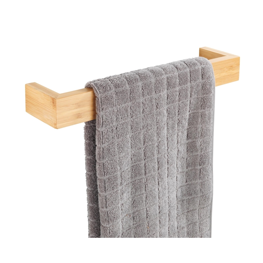 WENKO 24741100 - Uchwyt na ręczniki BAMBUSA 40x9 cm brązowy