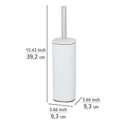 WENKO 24776100 - Szczotka do WC ALASSIO 9,3x39,2 cm nierdzewna/biała