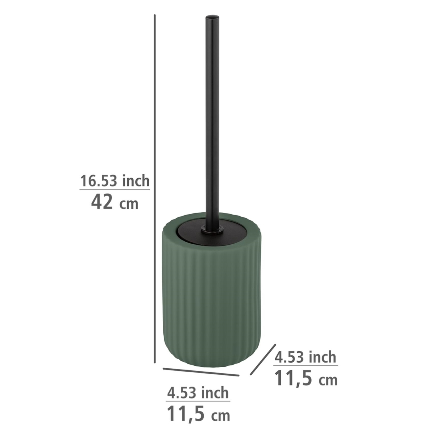 WENKO 24808100 - Szczotka do WC BELLUNO 11,5x42 cm zielona/czarna