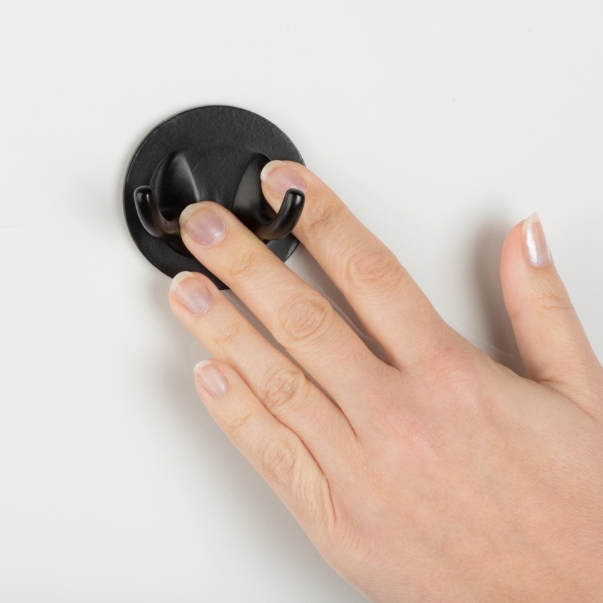 WENKO 24834100 - Ściągaczka BAMBUS 24,5 x 17 cm stal nierdzewna/czarny/brązowy