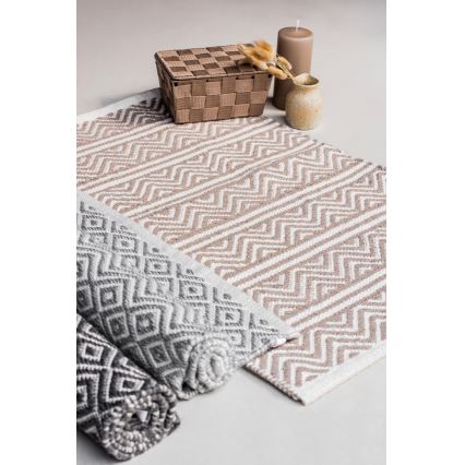WENKO 24868100-Dywanik SHAKI 50x80 cm beżowy/biały