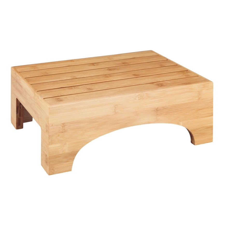 WENKO 24870100 - Stołek BAMBUSA 40x30 cm brązowy