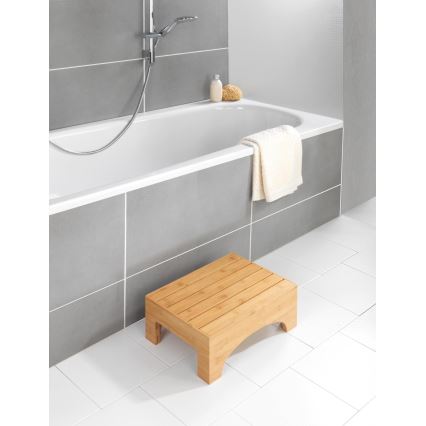 WENKO 24870100 - Stołek BAMBUSA 40x30 cm brązowy