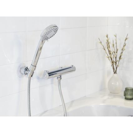 WENKO 24918100 - Głowica prysznicowa BASIC LINE 9,5x9,5 cm chrom błyszczący/srebrny