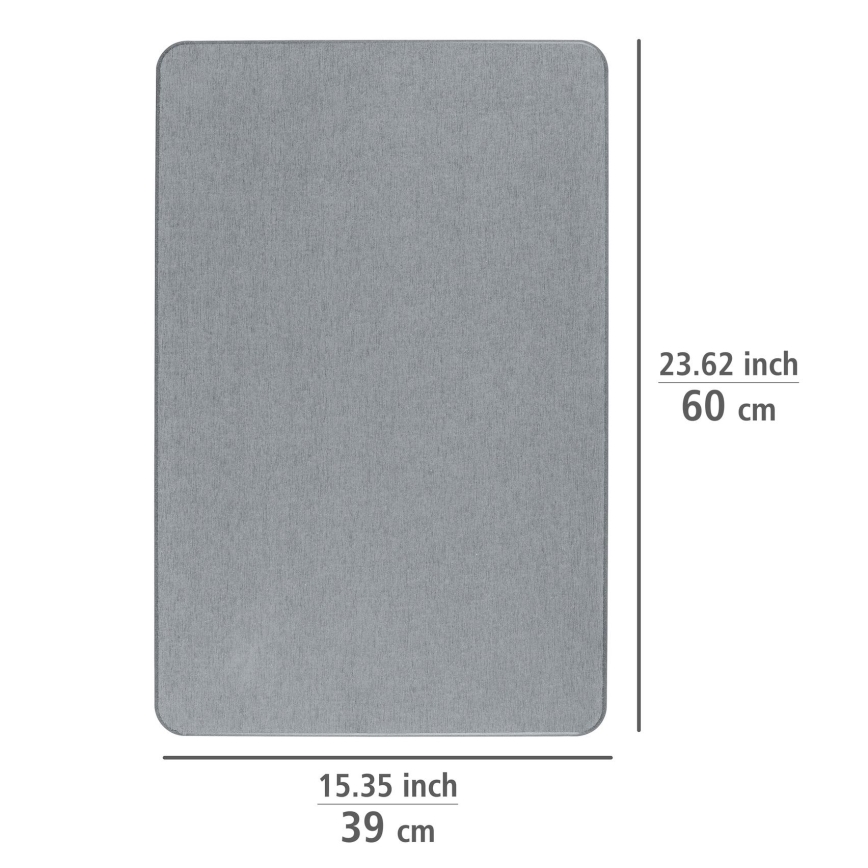 WENKO 24936100-Dywanik SIMI 39x60 cm szary