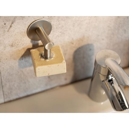 WENKO 24971100-Uchwyt na mydło TURBO-LOC 4,5x7 cm srebrny