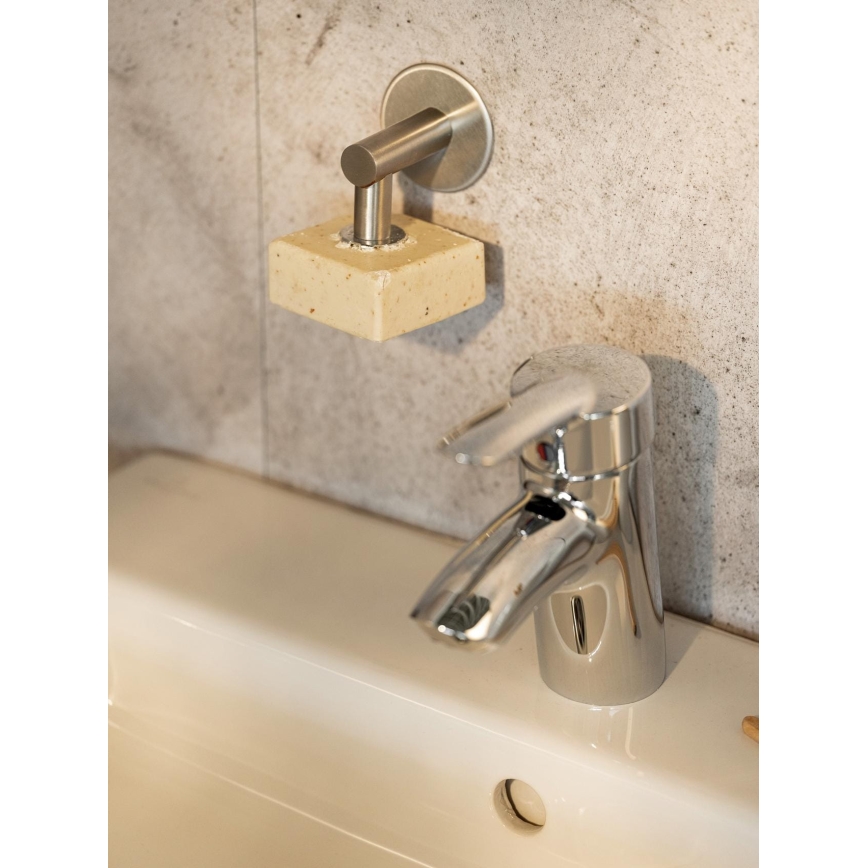 WENKO 24971100-Uchwyt na mydło TURBO-LOC 4,5x7 cm srebrny