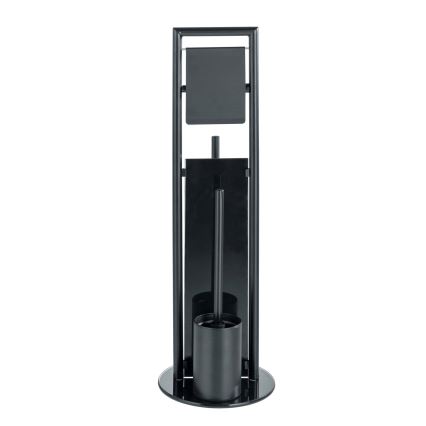 WENKO 24982800 - Zestaw WC RAVINA 20x70 cm stal nierdzewna/czarny